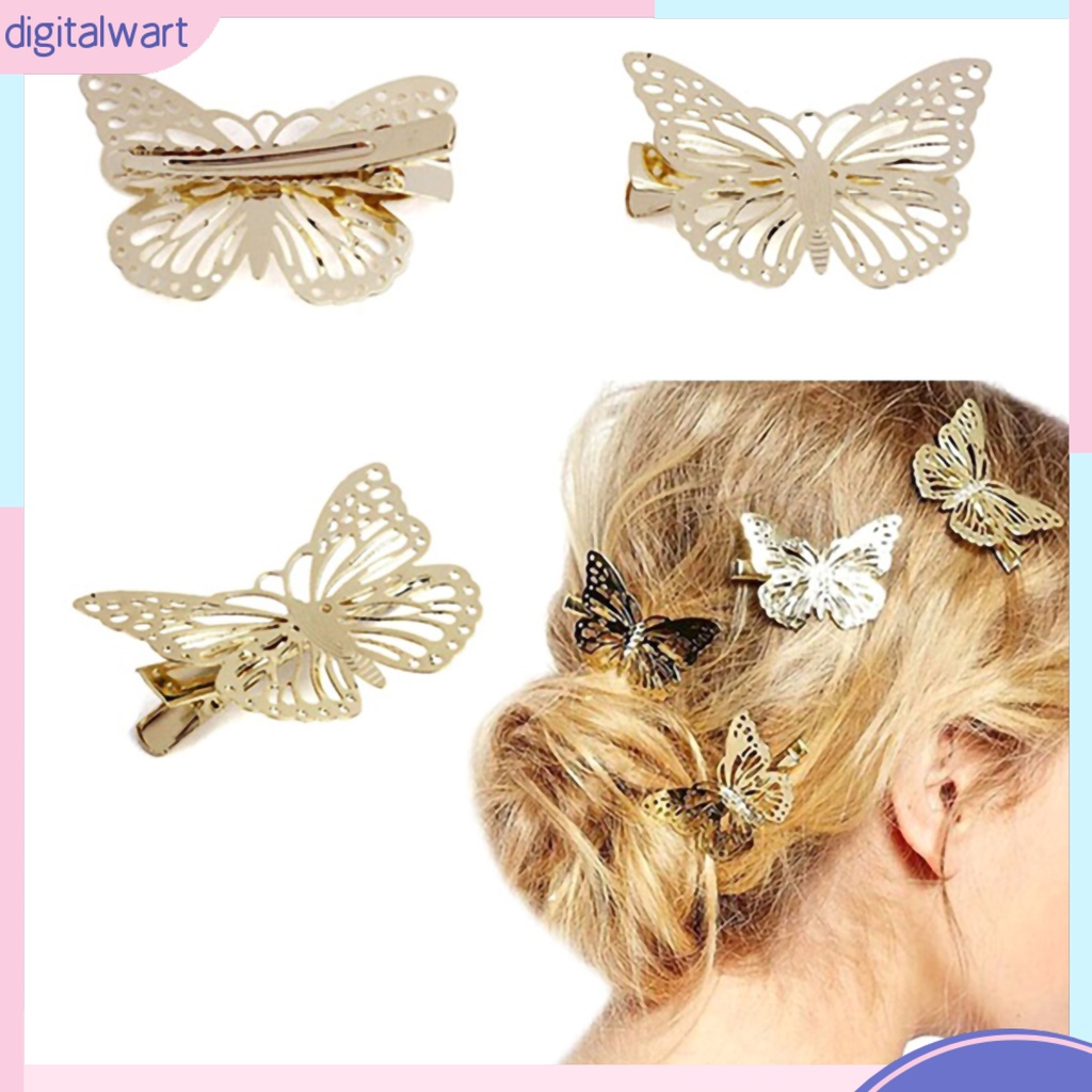 Kẹp tóc hình bướm đính đá xinh xắn dành cho nữ