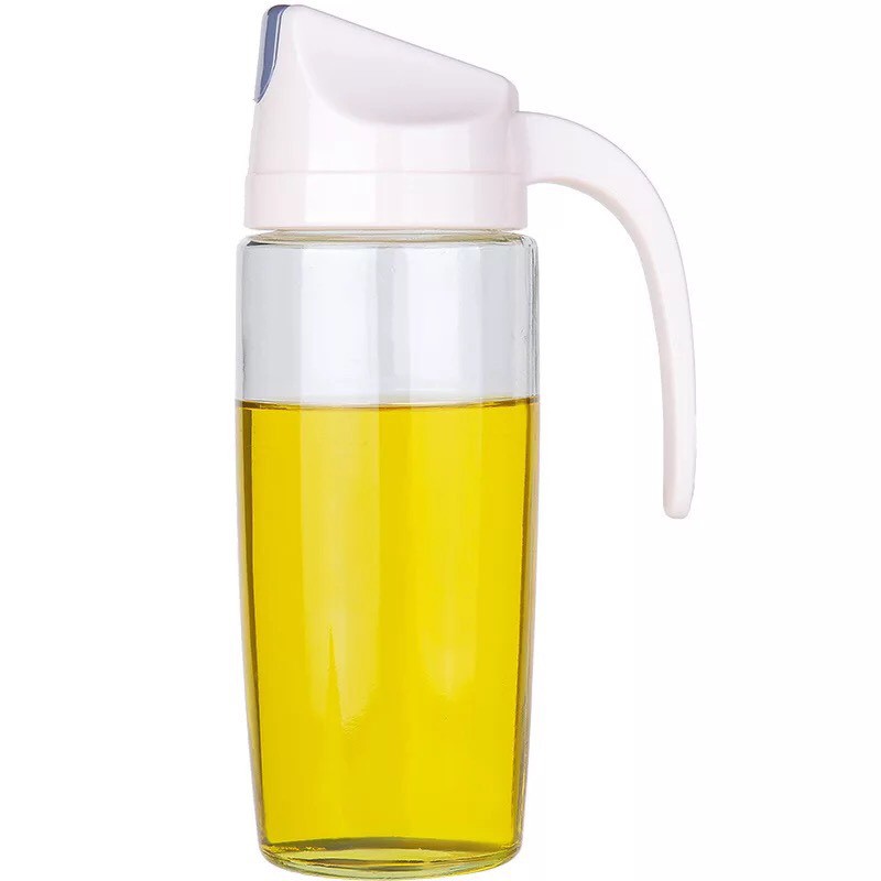 Bình Đựng Dầu Ăn, Nước Mắm Cao Cấp Tự Động Mở Nắp Khi Rót 600ml