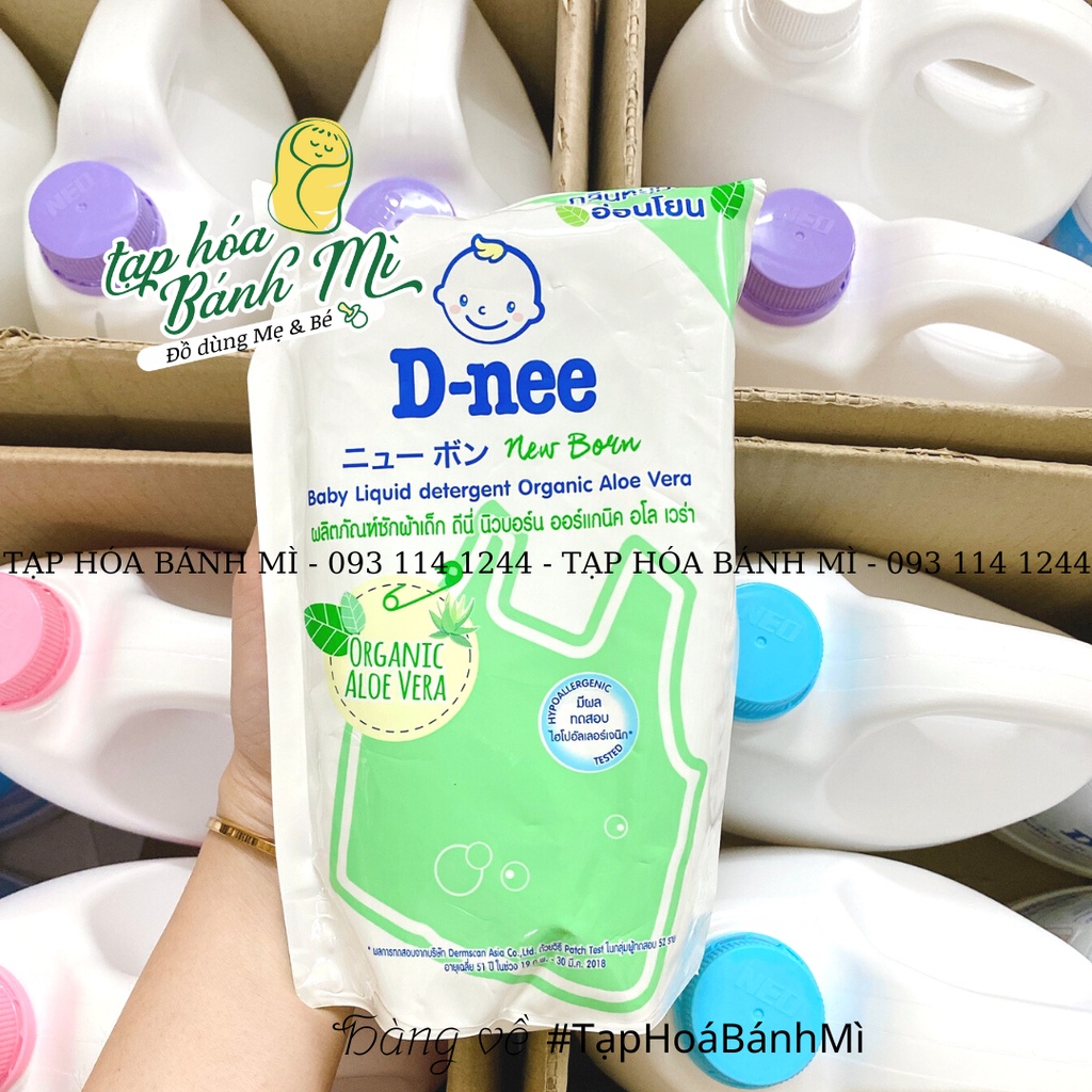 Nước giặt Nước xả quần áo cho bé Dnee chính hãng can 3L và túi 600ml