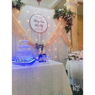 [ Sỉ & Lẻ ] Tháp ly tam giác có đèn led quanh viền