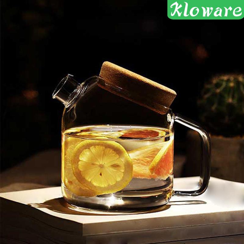 Ấm Trà Bằng Kính Dung Tích Lớn Tiện Dụng Cho Nhà Bếp / Văn Phòng