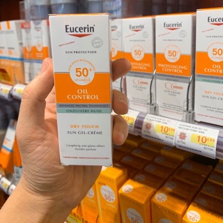 (Nội địa Pháp đủ Bill) Kem chống nắng Eucerin Sun Gel Cream Oil Control Dry Touch SPF50+
