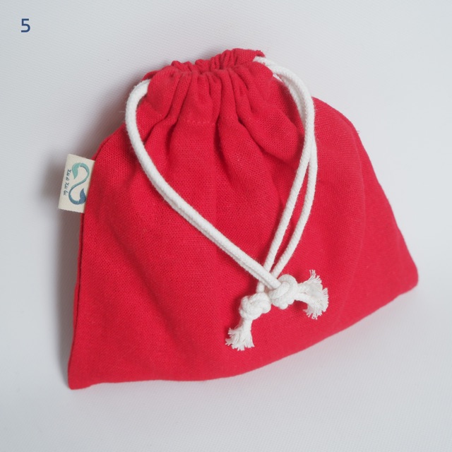 Túi vải rút mini vải linen