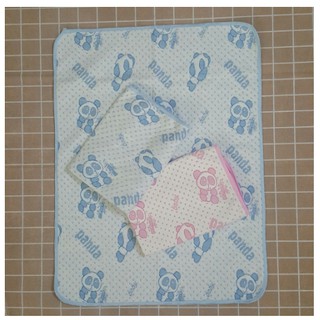 Chiếu lót chống thấm cho bé sơ sinh, Tấm lót thay bỉm 4 lớp cho bé (50x70cm)