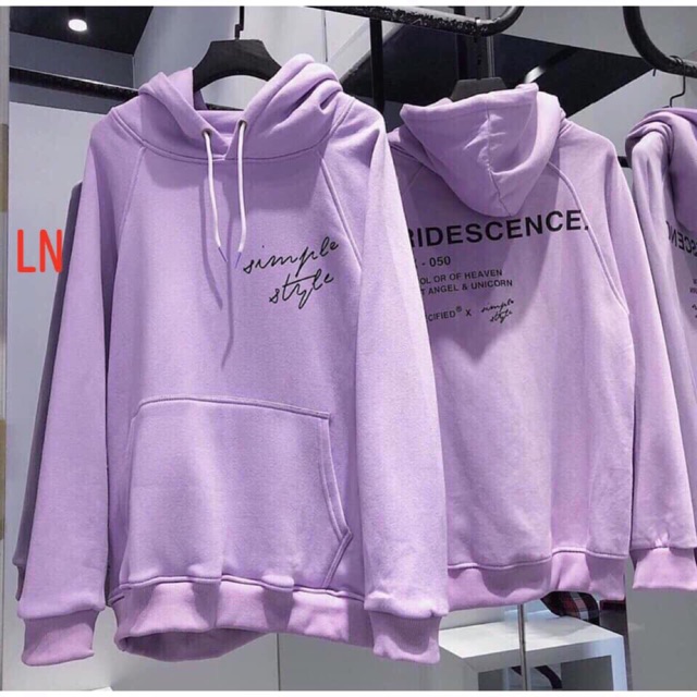 Áo hoodie chữ kí in trước sau LNG1119