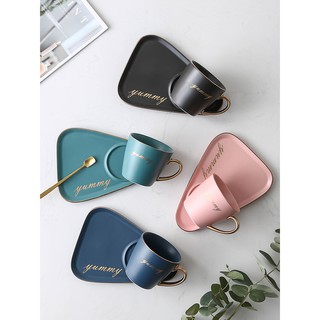 Bộ đĩa & cốc cafe ăn sáng phong cách Cổ điển