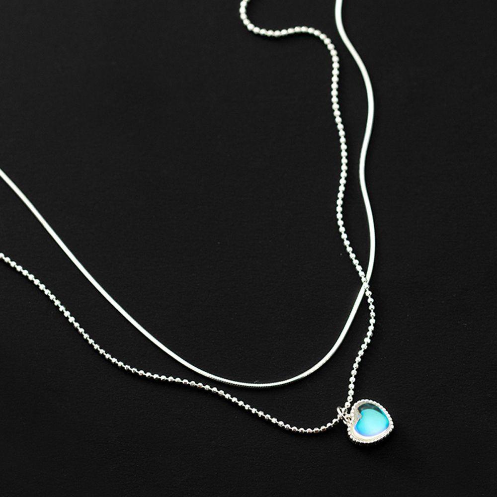Vòng Cổ Choker Hai Lớp Phong Cách Hàn Quốc Cổ Điển Thanh Lịch Dành Cho Nữ|Trái Tim / Nhiều Màu