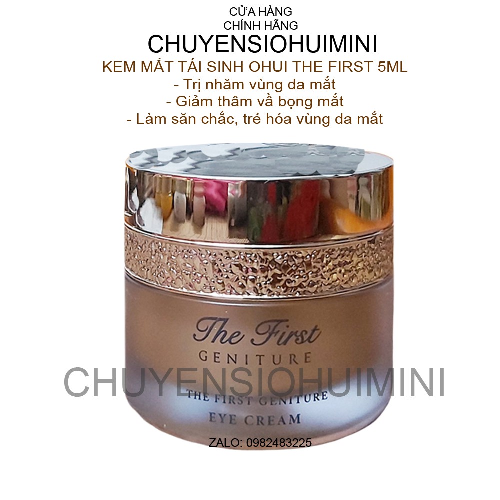 [Hot] Lọ Kem mắt Ohui The First giúp tái sinh giảm nhăn thâm và bọng mắt 5ml