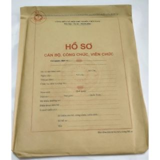 Bộ hồ sơ cán bộ công chức, viên chức mẫu mới 2019