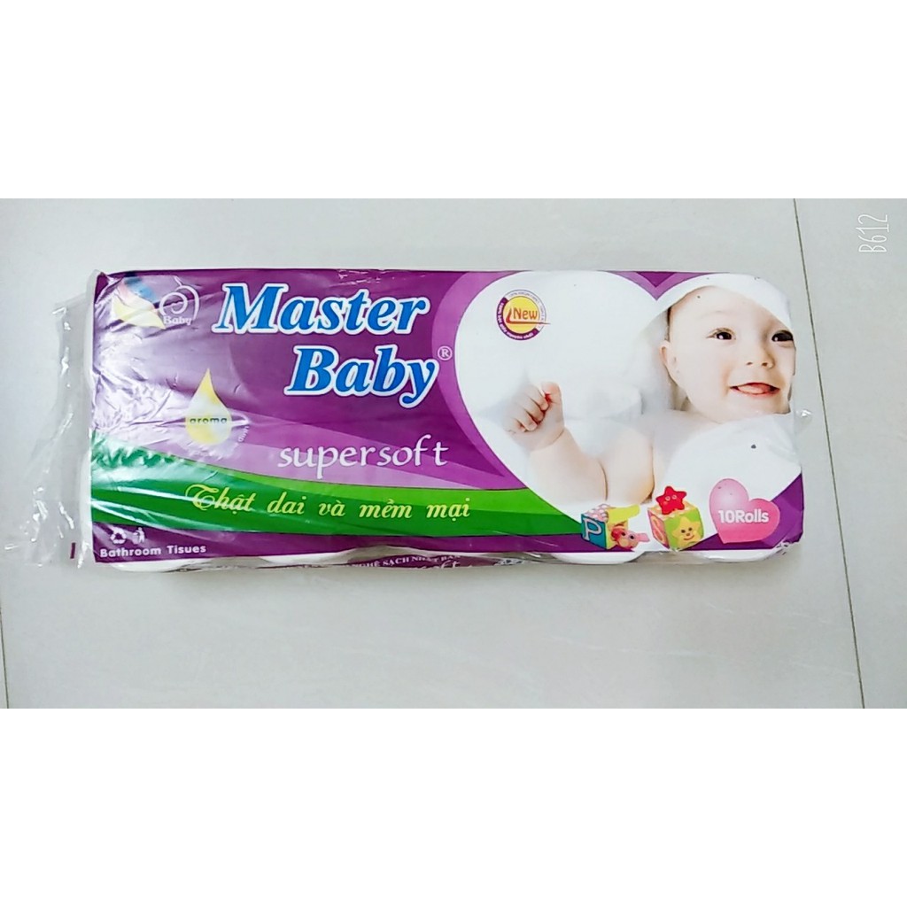 combo 5 bịch Giấy Vệ Sinh Master Baby Bịch 10 cuộn