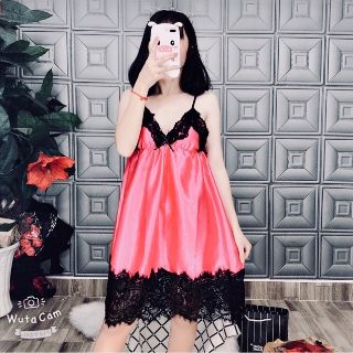 Đầm ngủ phi bóng viền ren