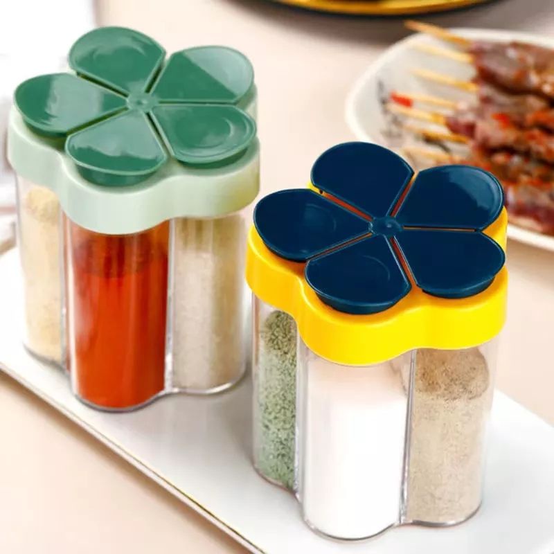 Hộp Đựng Gia Vị 5 Ngăn 5 Trong 1 Đa Năng Tiện Dụng