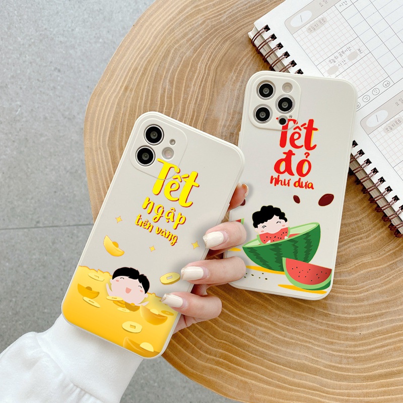 Ốp lưng iphone TẾT câu thơ chúc tết cạnh vuông ỐP TẾT 2023 6plus/6s/6splus/7plus/8plus/x/xr/xs/11/12/pro/maxpromax e119