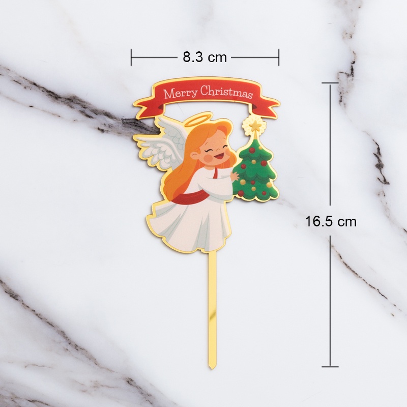 Topper Trang Trí Bánh Kem Giáng Sinh