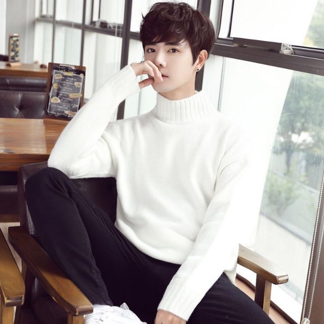 Cổ 3 phân màu trắng tinh