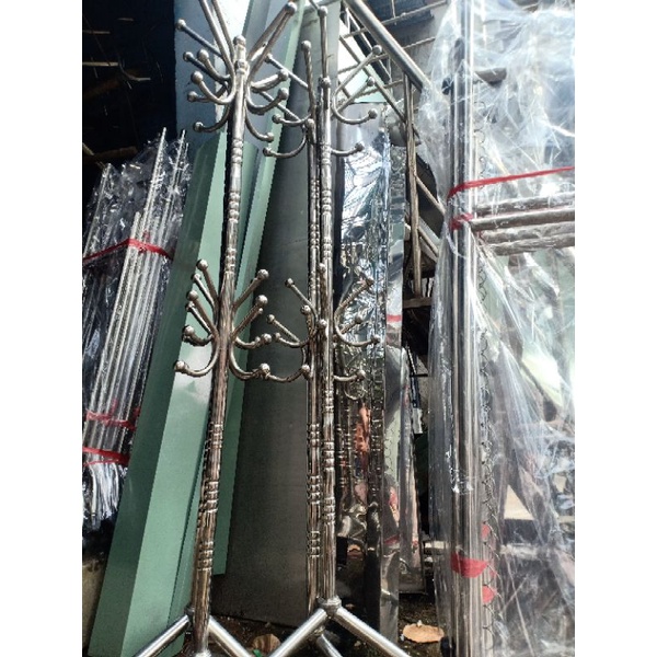 Cây móc nón áo khoác inox thân trúc cao cấp