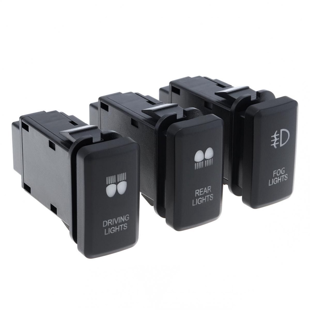 Công Tắc Nút Nhấn Tắt / Mở Đèn Nền Xanh Dương 12V Tương Thích Với Toyota Hilux / Prado 120