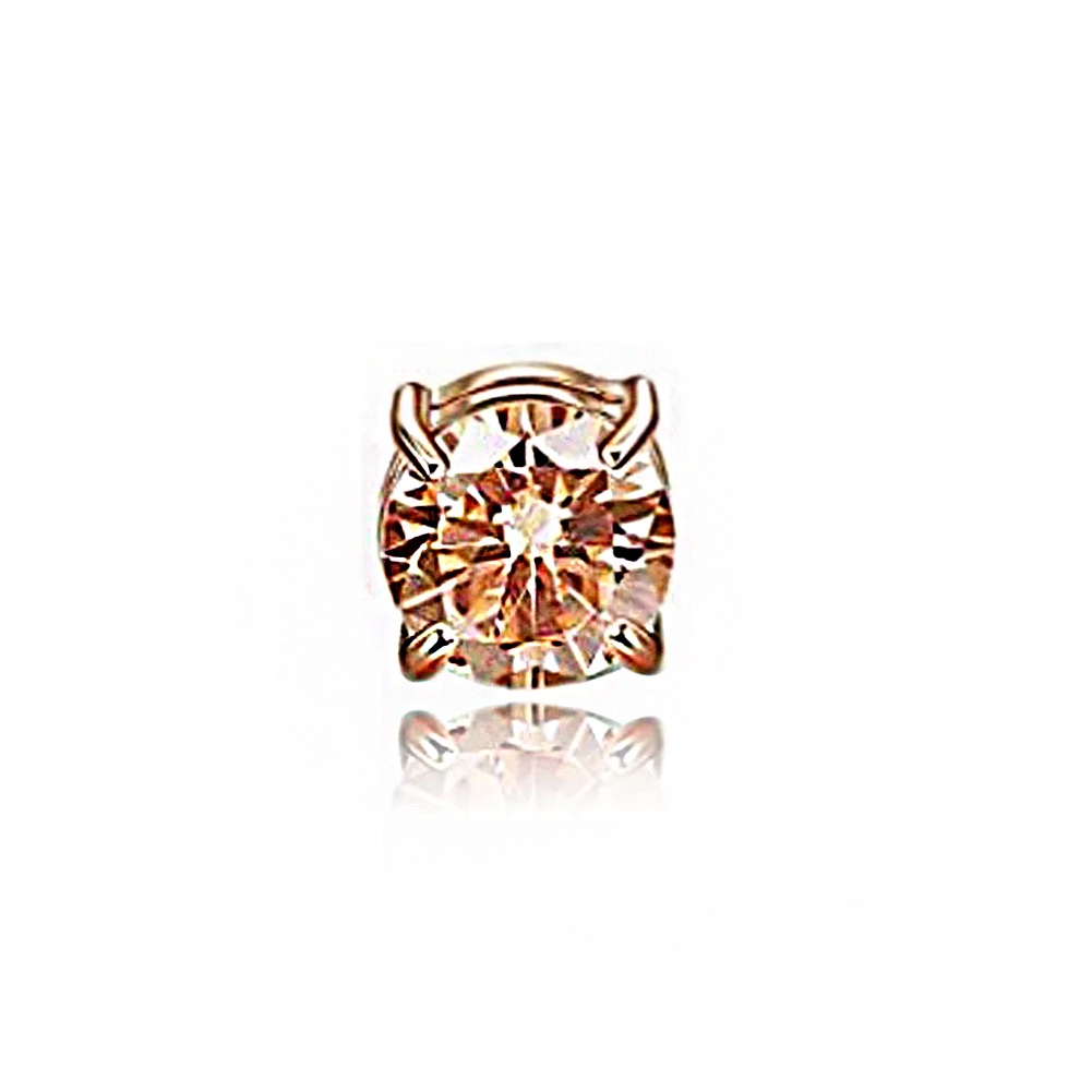 Khuyên Tai Dạng Xỏ Đính Đá Zircon Giả Nhiều Màu Thời Trang