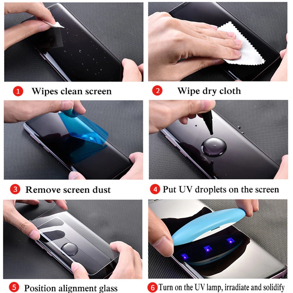 Kính Cường Lực UV Keo Nước Cho LG G8, Dán Màn HÌnh LG G8