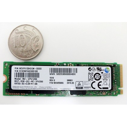 Ổ cứng SSD M2-PCIe 256GB Samsung SM951 NVMe 2280