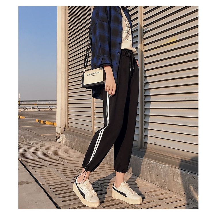 Quần Ống Rộng Lưng Cao Màu Xám Mới Dành Cho Nữ