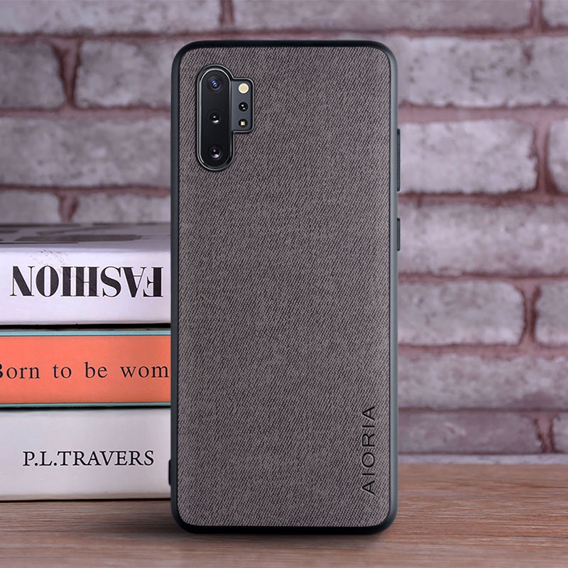 Ốp Điện Thoại Da Viền TPU Dẻo Sang Trọng Thời Trang Cho Samsung Galaxy Note 10 Plus Note10 Lite