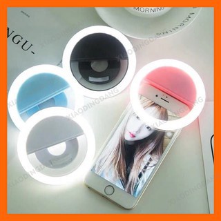 Đèn Led Tròn Kẹp Điện Thoại Di Động Hỗ Trợ Chụp Ảnh Selfie Cho Iphone Xr
