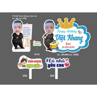 Combo số để bàn + tên đển bàn