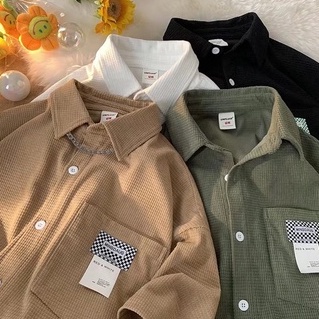 Áo Sơ Mi Mỏng Tay Ngắn Dáng Rộng Thời Trang Mùa Hè Hàng Mới 2022 Cho Nam