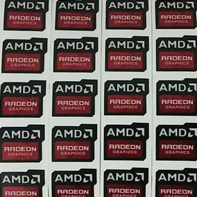 nhãn tem amd radeon graphics dùng cho laptop cả pc