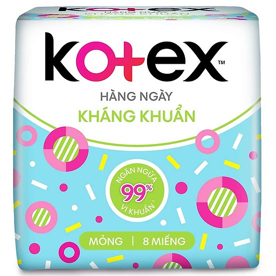 Băng vệ sinh hàng ngày KOTEX - bvs hàng ngày 8 miếng - 20 miếng