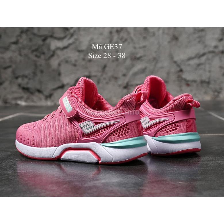 NEW Giày thể thao bé gái đế Eva siêu nhẹ kháng khuẩn, thể dục chạy bộ cực êm full size 4 - 12 tuổi GE37 " !!
