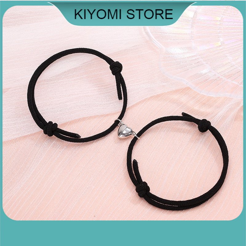 Vòng Tay Đôi Nam Châm Tình Yêu  Thiết Kế Đơn Giản Cho Cặp Đôi KIYOMI STORE