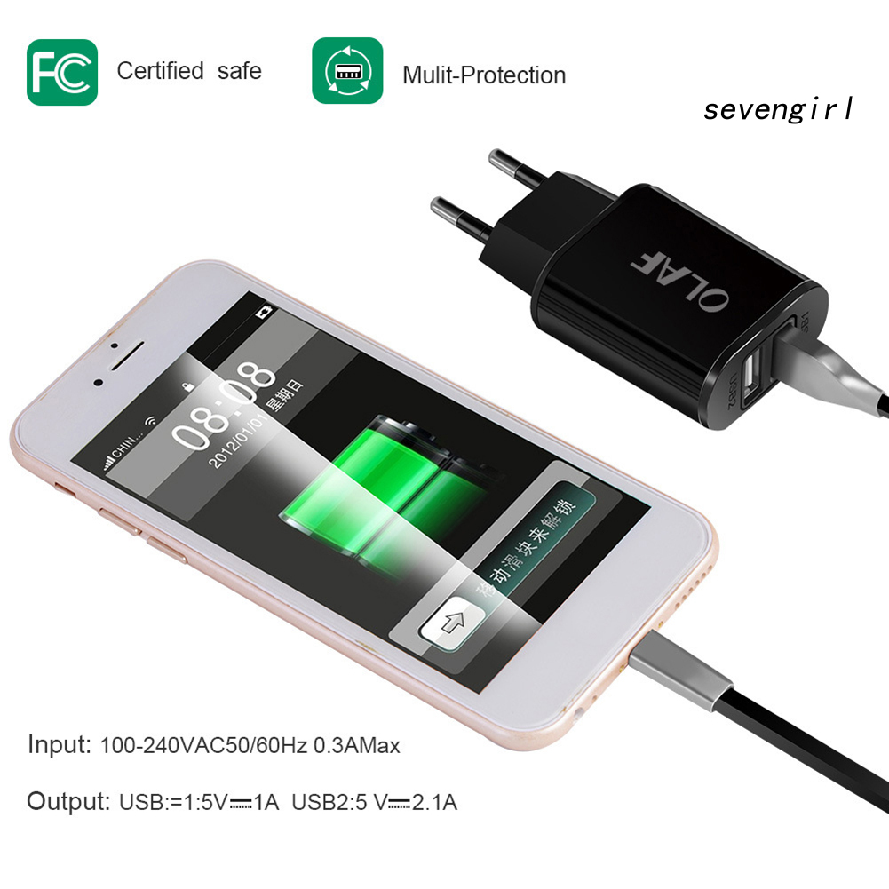 Cốc Sạc Nhanh Sev-Olaf 5v 2a Cổng Usb Cho Điện Thoại