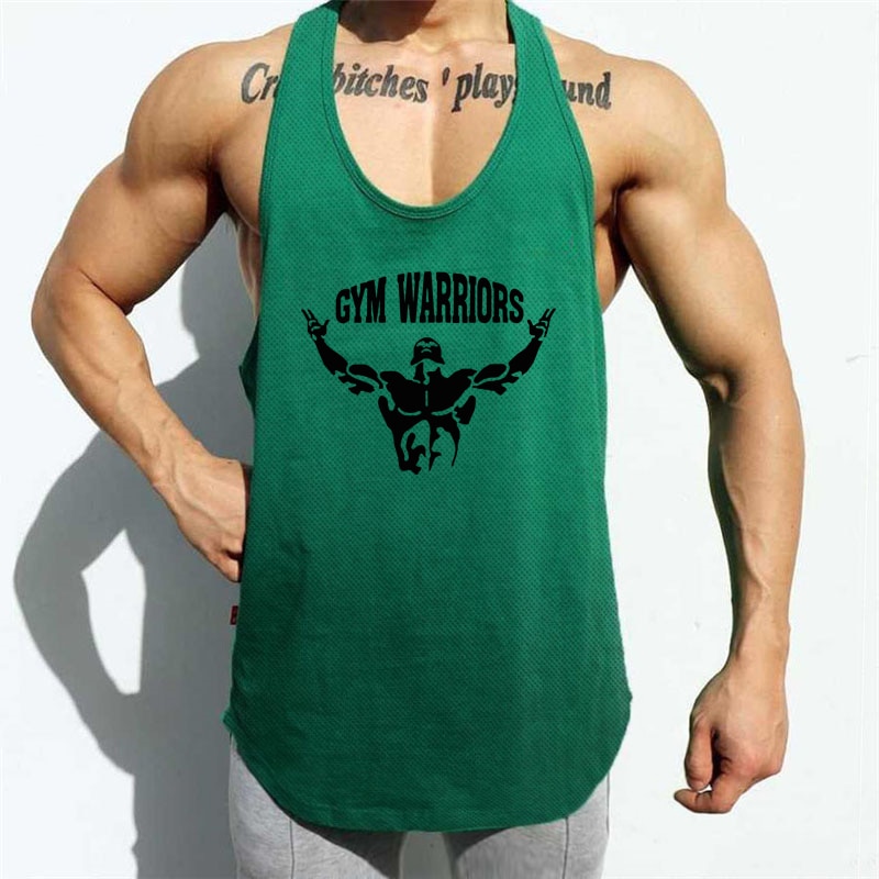 New Workout Men's Mesh Tank Top Muscle Singlets Fashion Sports Undershirt Gym Clothing Bodybuilding Sleeveless Fitness Vest