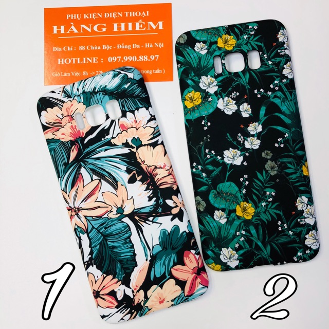 Samsung S8/ S8plus ốp hoa châu âu nhựa mịn in 4D