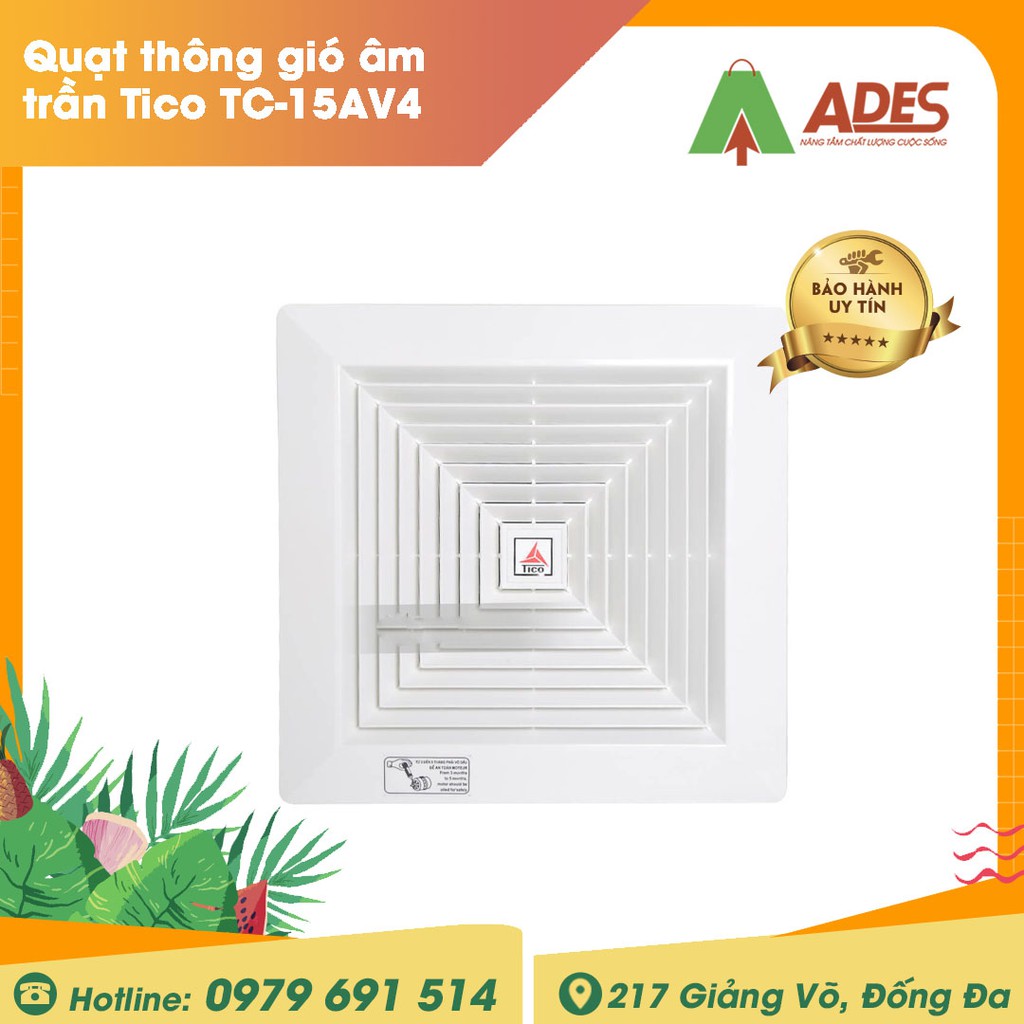 Quạt thông gió âm trần Tico Theo kích cỡ 15/20/25/30 NEW HOT 2022