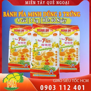 Bánh pía 3 trứng - 1kg - bánh pía minh dũng - đặc sản sóc trăng - miền tây quê ngoại