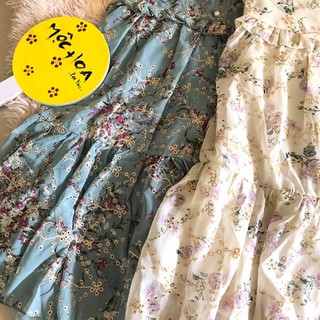 🙀 [ ẢNH THẬT ] Đầm hoa hai dây,có dây thắt eo