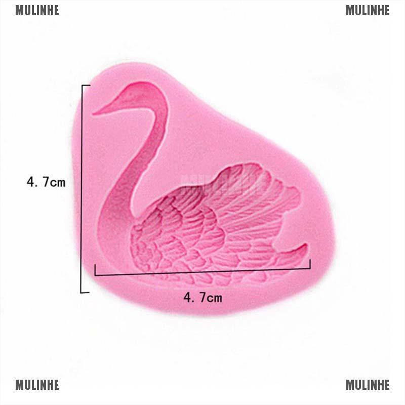 Khuôn Silicone Tạo Hình Thiên Nga Trang Trí Bánh