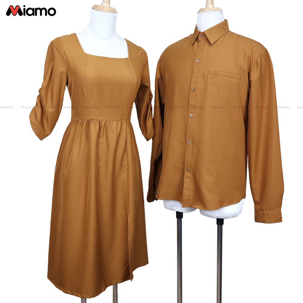[Freeship] Set đồ đôi nam nữ couple cổ điển thời trang Miamo cao cấp NB32 (Kèm ảnh thật)