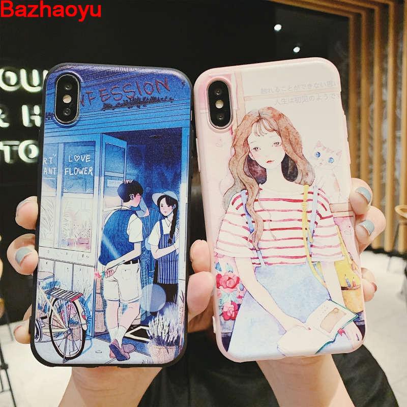 Beautiful Girl Couple Silicone Soft Case For Oppo F1 Plus F3 Plus F1s F5 F9 F11 A3 A3s A7 A9