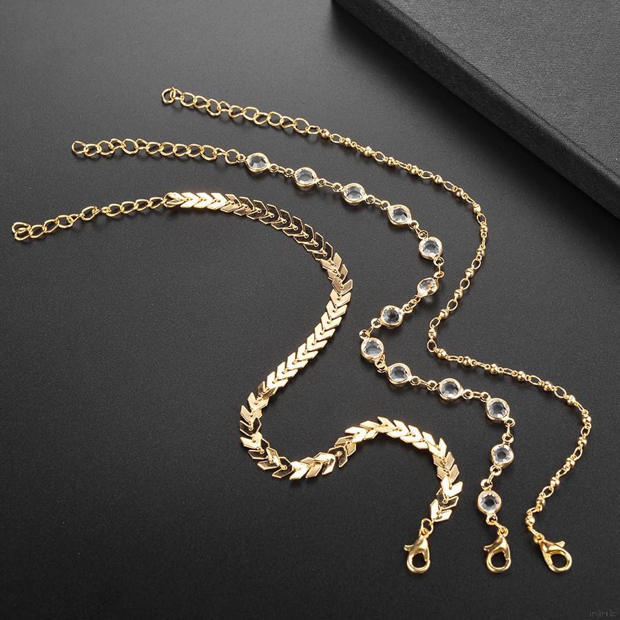 Lắc chân nữ đính hạt giả kim cương thời trang | BigBuy360 - bigbuy360.vn