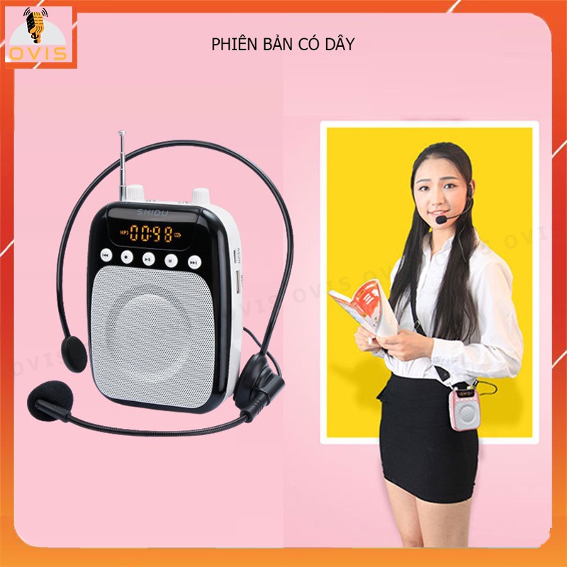 SHIDU SD-S358  - Máy Trợ Giảng 12W, Bluetooth, FM, TF Card, Sử Dụng 25 Giờ