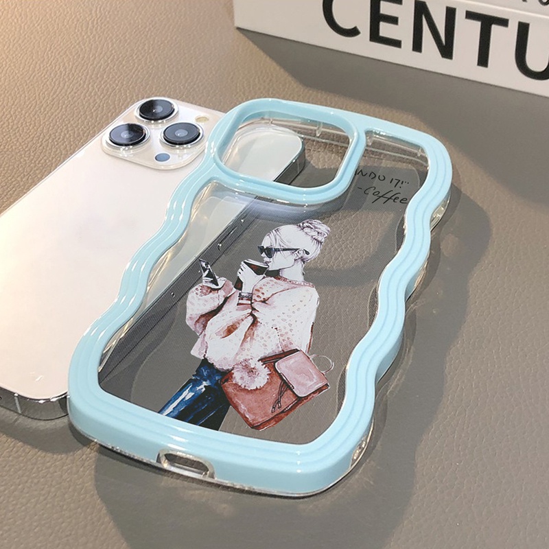 Suntaiho ốp lưng iphone Ốp điện thoại mềm trong suốt in họa tiết thích hợp cho iPhone 11 Pro 13 12 Pro Max X XS Max XR 7 8 Plus 13