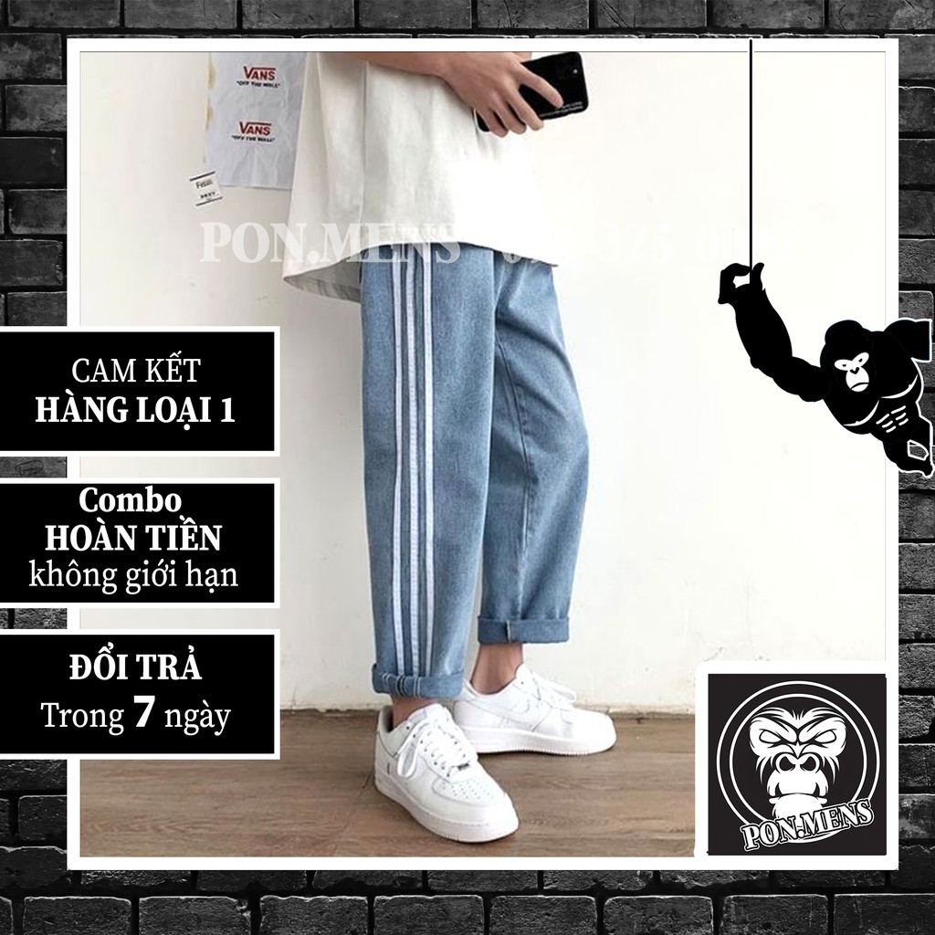 Quần jean nam ống rộng suông đẹp 2021 985 Pon.mens | BigBuy360 - bigbuy360.vn