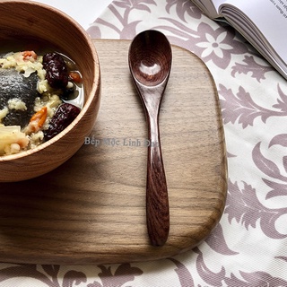 Thìa/muỗng gỗ Trắc, Cẩm tự nhiên siêu sạch Size 17cm Thìa cơm/soup/decor