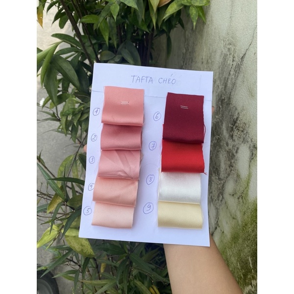 Vải tafta mặt chéo may váy, làm phông nền chụp ảnh