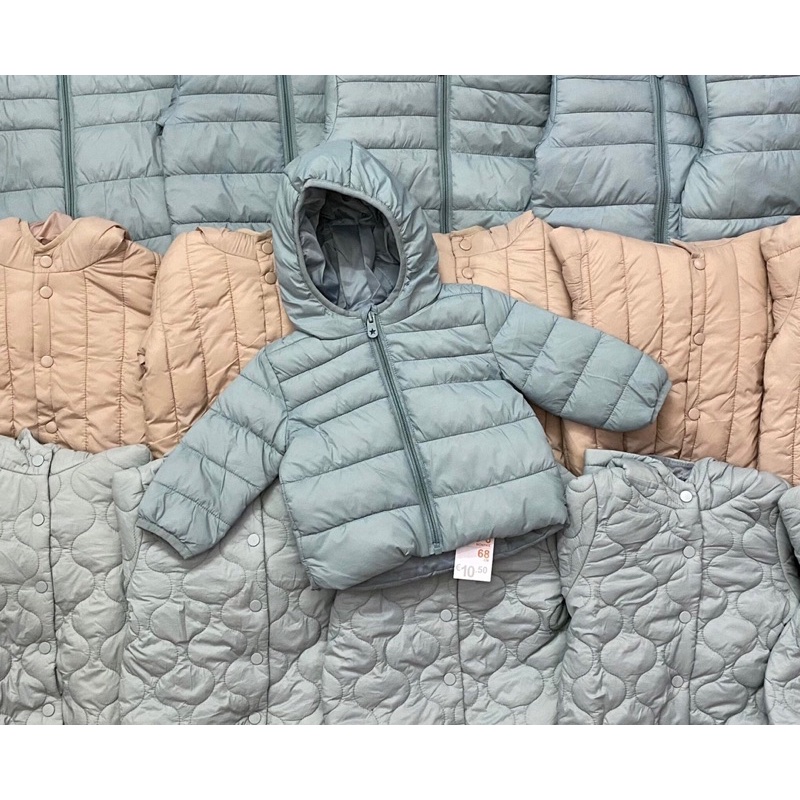 Áo phao siêu nhẹ bé trai bé gái du xịn