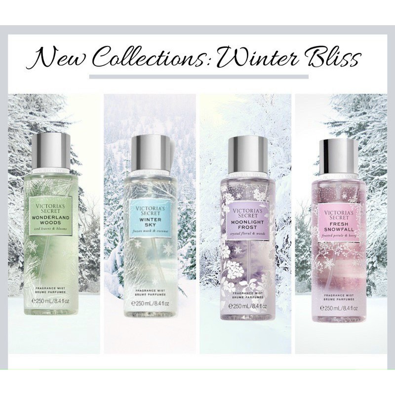 Xịt thơm body Victoria's secret bảng mùi WINTER BLISS+ Các mùi HOT SELLER